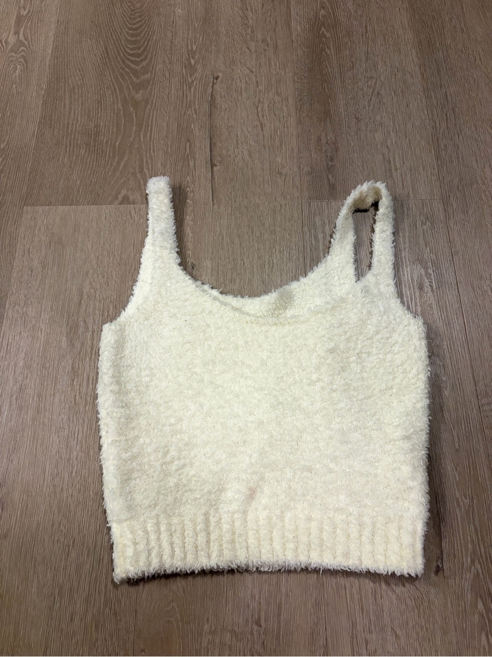 SKIMS Cream Fuzzy Tank
